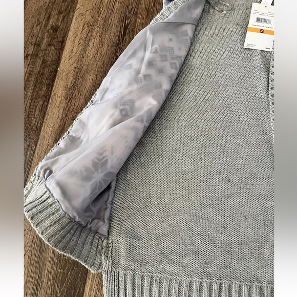 By Design Womens Vest, Size Small, Open Knit/Faux Fur, NEW - Picture 6 of 7